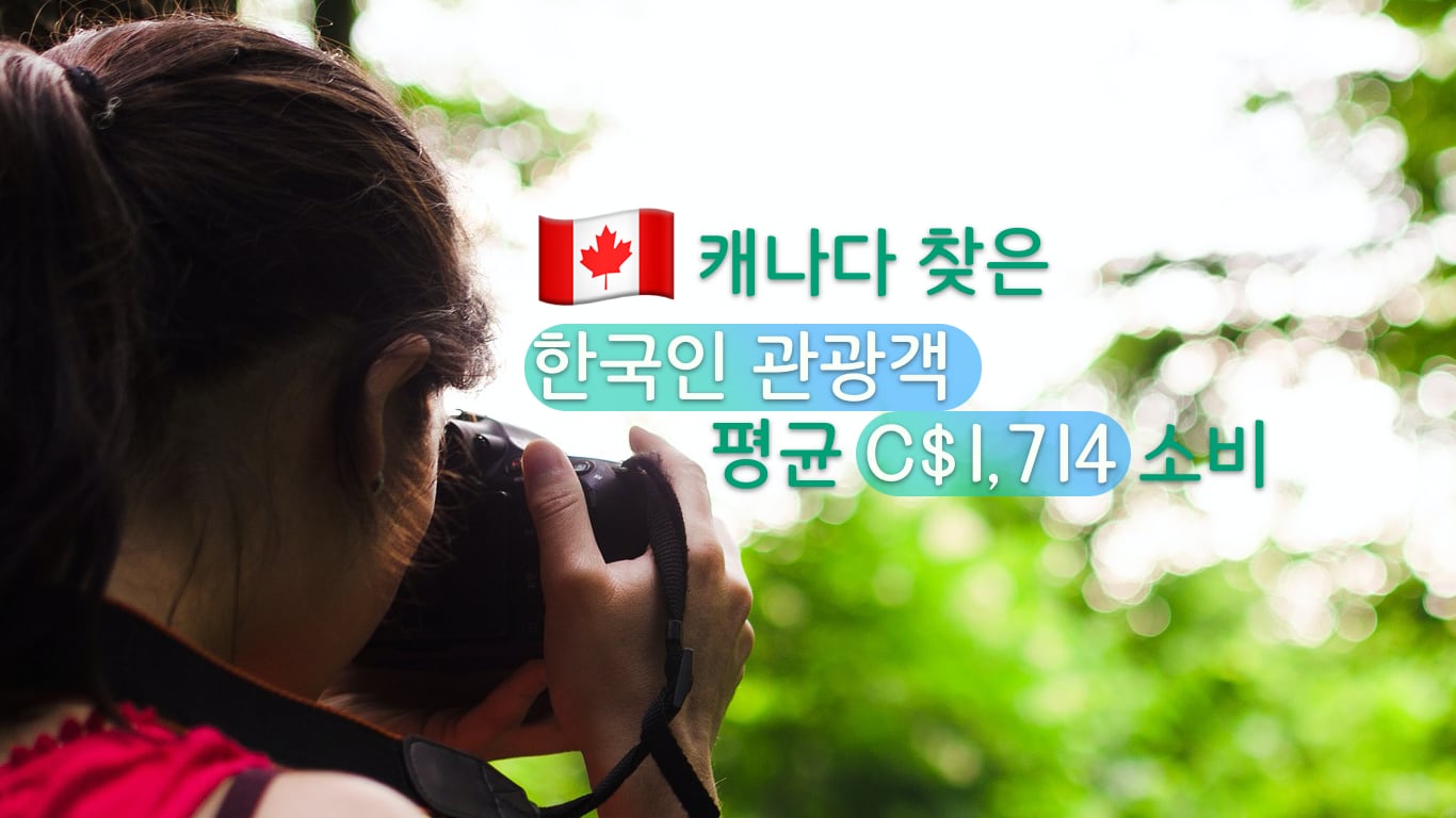 한국인 관광객 캐나다 소비