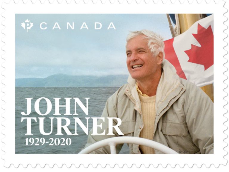 우표로 보는 존 터너 전 캐나다 총리의 인생