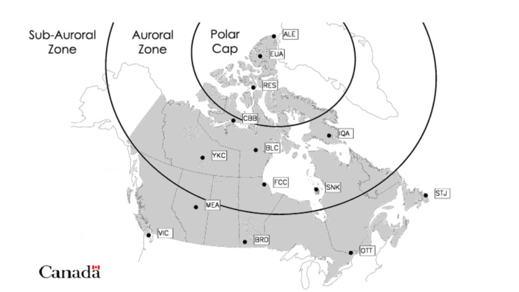 캐나다 오로라 예보 보는 방법 au zone
